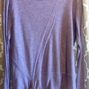 Simply Vera Vera Wang Lavender Ribbed Top